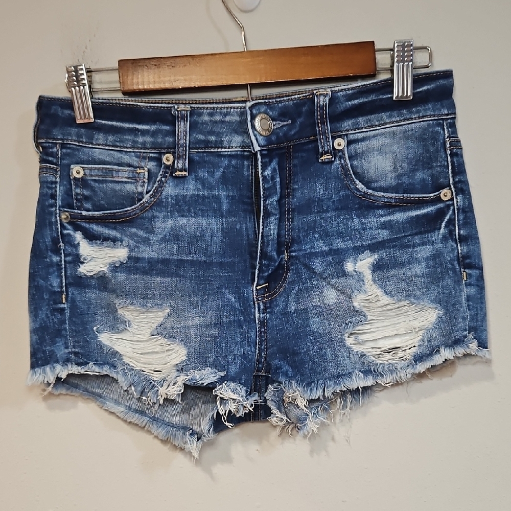 American Eagle Hi Rise Shortie Shorts